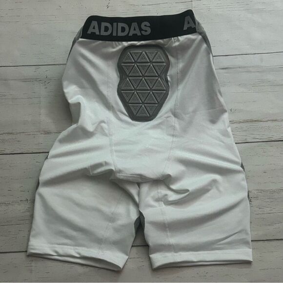 Adidas Aeroready Paddle Griddle Football Compression Shorts White Size Medium - Picture 2 of 6